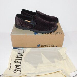 Foamtreads Regal 2 Mens 8 Brown slide on Slipper Memory foam insole UNWORN